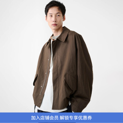 STUDIO NICHOLSON JACKETS - SHORT ANORAK 男装廓形短夹克