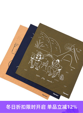 Element Play Outside 插画方巾 限定户外风头巾
