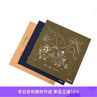 插画方巾 Outside 限定户外风头巾 Play Element