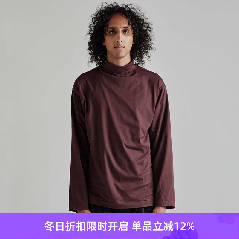 KAPTAIN SUNSHINE Suvin Cotton Suede超长绒苏文棉宽松半高领T恤