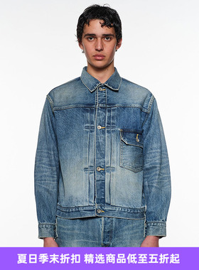 marka TYPE-1 DENIM JACKET 有机棉水洗牛仔夹克外套