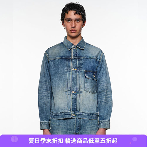marka TYPE-1 DENIM JACKET 有机棉水洗牛仔夹克外套