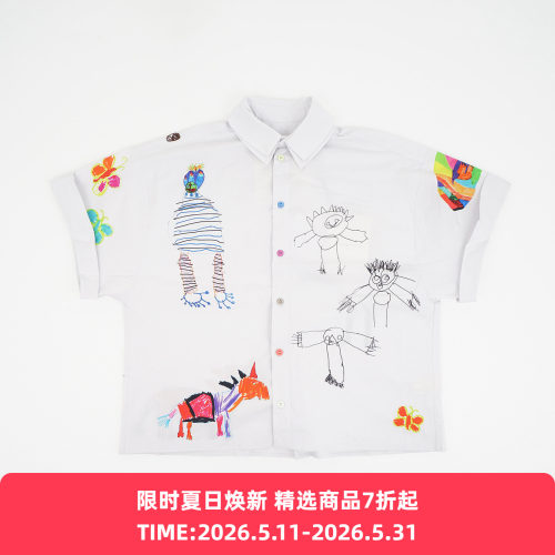 Toogood THE COMPOSER SHIRT 作曲家 男女款艺术家手绘短袖衬衫