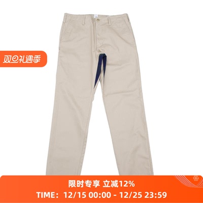 现货特价藤原裤裆拼接卡其裤