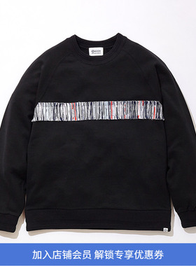 KUON Sakiori Striped Sweatshirt 日本职人手工制裂织拼接卫衣