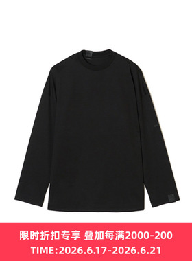 N.HOOLYWOOD CREW NECK LONG SLEEVE 高支棉极简廓形长袖圆领T恤