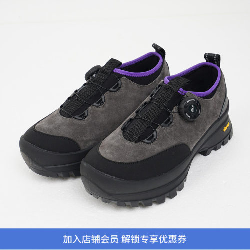 pg OLIVER  男女Vibram底快速旋转系带翻毛皮撞色户外鞋