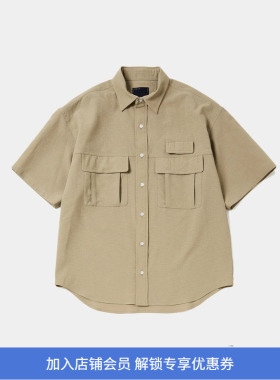 meanswhile Breathable Linen Luggage 透气防泼水机能性短袖衬衫