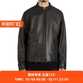 Jacket blurhms 男女西班牙产羊羔皮夹克 Zip Short Lamb Leather