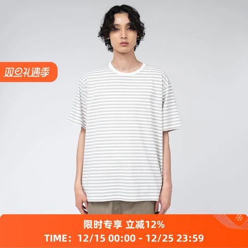 nanamica COOLMAX Stripe Jersey 男女中性款透气干爽条纹短袖T恤