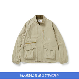 WHEELS and WIND 防泼水防污立领工装夹克外套