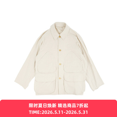 blurhms Silk/Cotton Nep Hunting Jacket 丝绵混纺猎装夹克