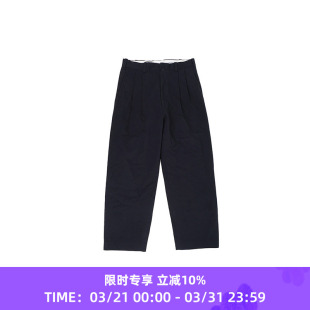 Straight Man 男装 YAECA 双摺宽松廓形卡其裤 Tuck 经典 Two