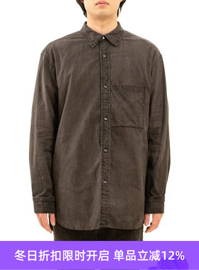 KUON Regular Collar Shirt 职人制天然染色 机棉墨染衬衫