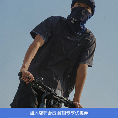 WHEELSandWIND圆领短袖T恤