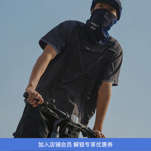 WHEELSandWIND圆领短袖T恤