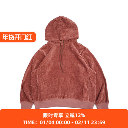 THING FABRICS TF日本今治毛巾古董织布机绒毛纤维特制男女卫衣