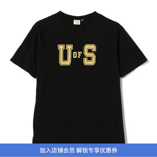 orslow T-SHIRT U of S PRINT 美式复古印花圆领短袖T恤 TEE