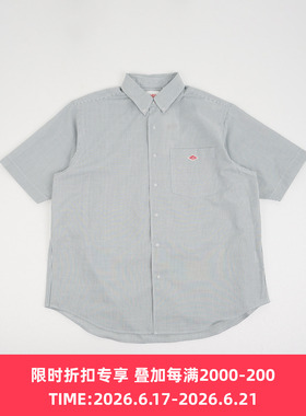DANTON DOT BUTTON B.D. SHIRT S/S 男装凉爽牛津短袖衬衫