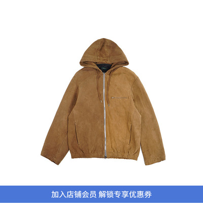 SOE Leather Hooded Jacket 绵羊皮连帽皮衣