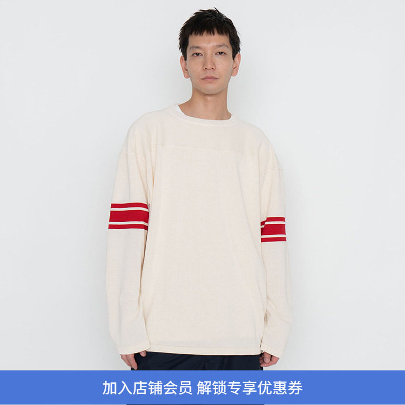 nanamica Midshipman Athletic Sweater 中性风复古运动圆领卫衣