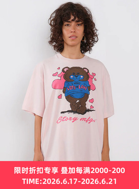 Story mfg GRATEFUL TEE SS 男女中性款有机棉印花圆领短袖T恤