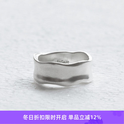 mini925银日本手工绷带戒指现货