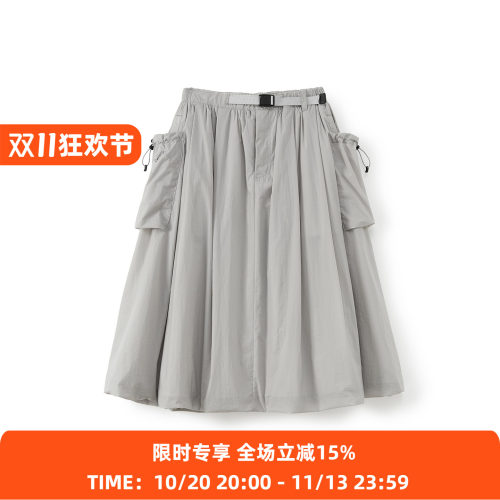 WHEELS and WIND 女装内里加绒超轻保暖机能性防泼水气球裙