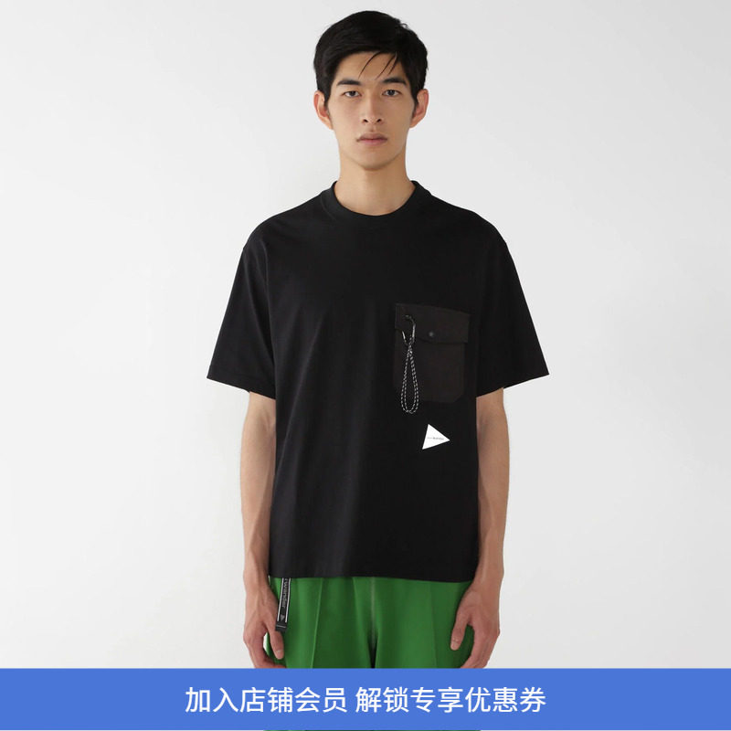 and wander pocket T 男女COOLMAX吸湿透气圆领短袖口袋T恤