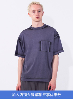 YOKE All-over Pigment Printed T-shirt手工制艺术家涂鸦短袖T恤