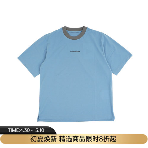 and wander dry mesh T 男女吸湿速干机能性圆领短袖T恤