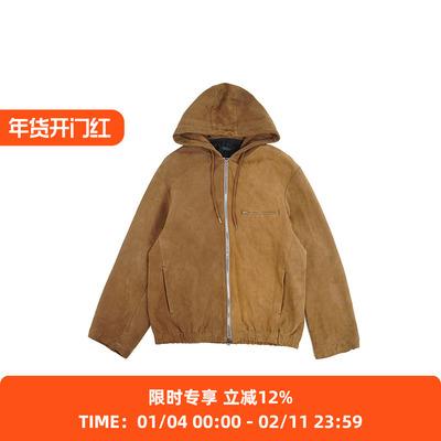 SOE Leather Hooded Jacket 绵羊皮连帽皮衣