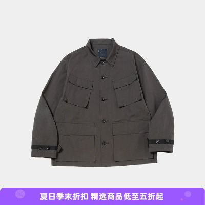 meanswhile Chambray Fatigue Blouson 机能性面料军事风夹克外套
