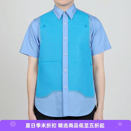 FumitoGanryu假两件短袖衬衫