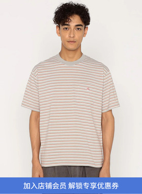 DANTON POCKET T-SHIRT 男装针织口袋条纹圆领短袖T恤
