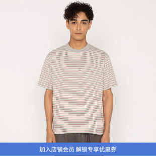DANTON POCKET T-SHIRT 男装针织口袋条纹圆领短袖T恤
