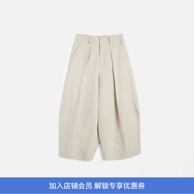 YMC DEADBEAT TROUSER 女装日本棉麻面料阔腿裤