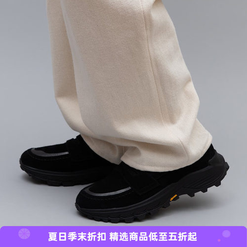 pg DISH 男女款皮革拼接机能性乐福鞋