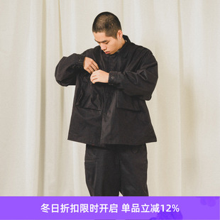 FIELD PRIMEE TWILL COTTON JACKET绒棉廓形工事夹克外套 PEACHED