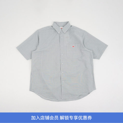 DANTON DOT BUTTON B.D. SHIRT S/S 男装凉爽牛津短袖衬衫
