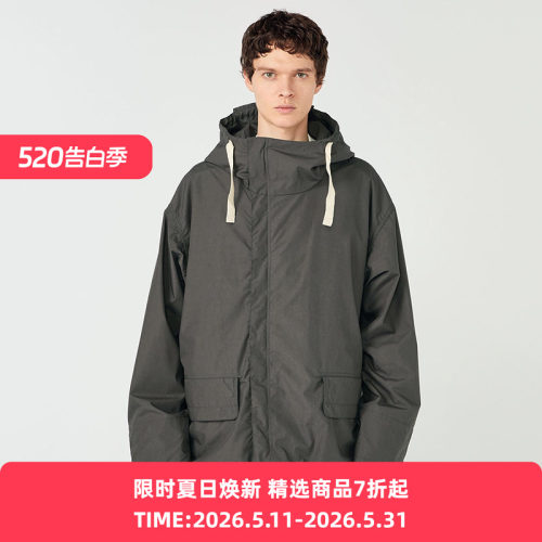 nanamica Hooded Deck Jacket 男女款机能性面料宽松廓形连帽夹克