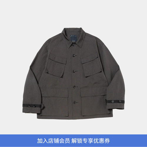 meanswhile Chambray Fatigue Blouson 机能性面料军事风夹克外套