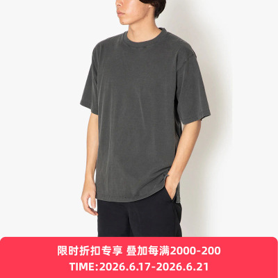 hobo天然染色天竺棉短袖T恤