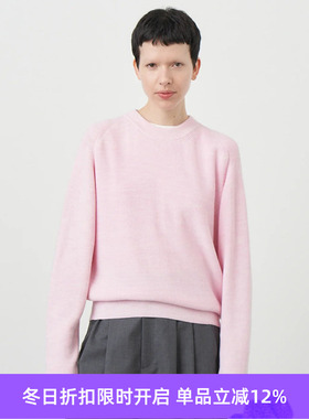 ATON COTTON SILK CREWNECK SWEATER 女装丝绵混纺针织套头毛衣