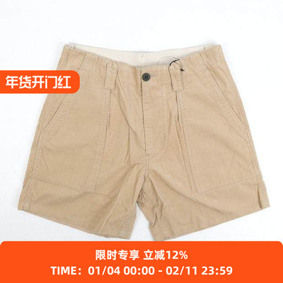 细灯芯绒军事短裤现货薄款