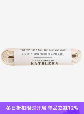 VINCENT SHOELACE KATHLEEN 日本职人高级埃及棉金属头鞋带