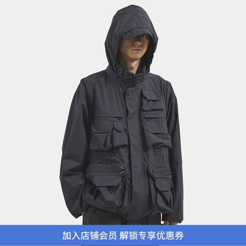 meanswhile MINOTECH Multi-Pocket机能性面料防水军事风多袋夹克