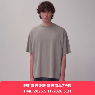 ATON FRESCA PLATE LOOSE FIT T-SHIRT印度厚实苏文棉宽松廓形T恤