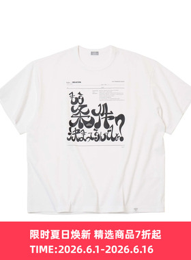 kolor BEACON Tee 宽松印花圆领短袖T恤