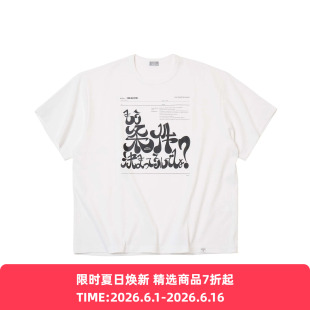 kolor BEACON Tee 宽松印花圆领短袖T恤